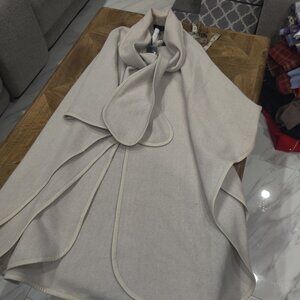 NILI LOTAN Virginia Alpaca & Wool Cape One Size Herringbone $3218.00